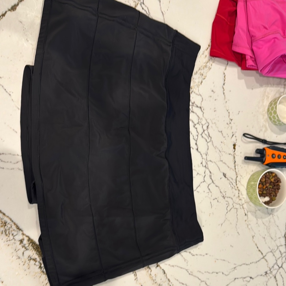 Lululemon Athletica Black Quilted Skirt